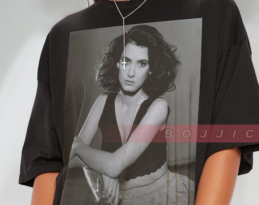 Retro Winona Ryder T-shirt, Beautiful Actress 90s Photo Tribute Tee - Image 2