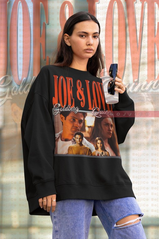 Retro You TV Show Sweatshirt featuring Joe Goldberg and Love Quinn, played by Penn Badgley and Victoria Pedretti