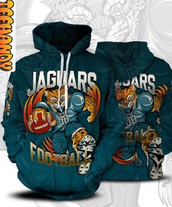 Rev Up Your Game with Jacksonville Jaguars Football Custom All Over Print 3D Hoodie