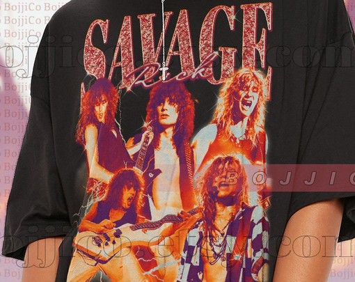 Rick Savage Guitarist Shirt, Rick Savage Homage Tshirt, Rick Savage Fan Tees, Retro 90s Sweater Funny Movie Shirts - Image 2