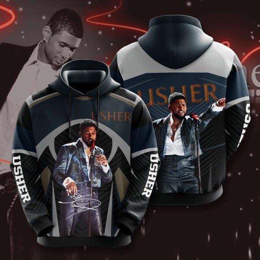 RnB Singer Usher Custom All Over Print Hoodie