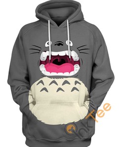 Roaring Totoro Hoodie in 3D Design - Perfect for Fans of the Movie