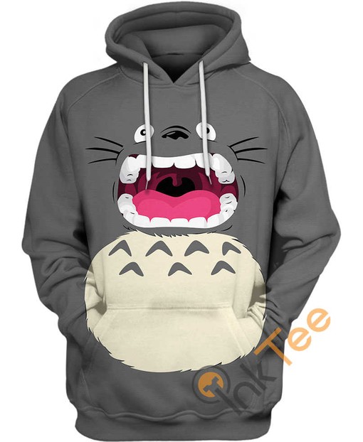 Roaring Totoro Hoodie in 3D Design - Perfect for Fans of the Movie