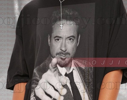 Robert Downey Jr. Vintage Shirt - Fan Gift For Best Actor Robert - RDJ Merch - Image 2