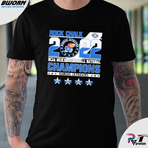 Rock Chalk 2022 NCAA Men's Basketball National Champions Kansas Jayhawks Shirt - NCAA Shirts for Men and Women