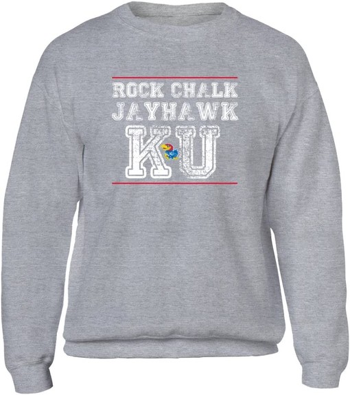 Rock Chalk Jayhawk Ku Kansas Jayhawks Hoodie with Vintage Ncaa Shirts - Image 3