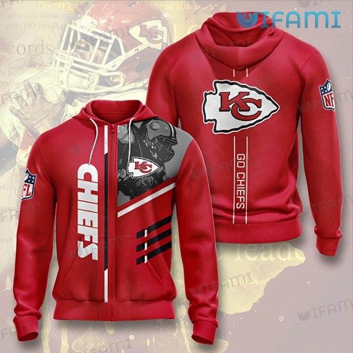 Rock the Armor Design with a KC Chiefs Hoodie 3D Featuring All Over Print Design