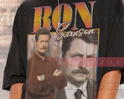 Ron Swanson Park Tshirt, Nick Offerman Swanson Rec Fan, Ron Swanson Retro 90s Sweater, Ron Swanson Merch - Image 2