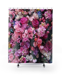 Roses Floral Shower Curtain | Bathroom Decor | New Home Gift | College Dorm Bathroom Curtain | Girls Bathroom