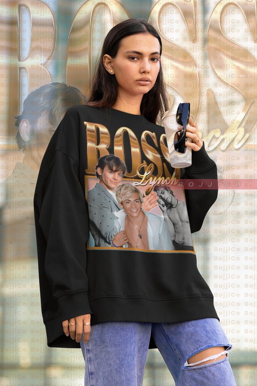 Ross Shor Lynch Retro Sweatshirt - R5 Lynch Tee - Sabrina and Austin Lynch Pop Rock Band Shirt