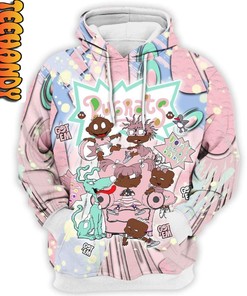 Rugrats Kids All Over Print Hoodie for Easter with Vintage Vibes