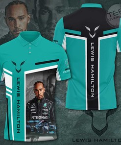 Rule the Track with Lewis Hamilton and Mercedes AMG Petronas F1 Team 3D All Over Print Hoodie , Polo