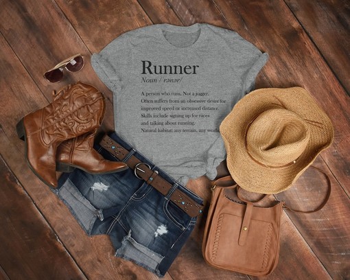 Runner Definition Sport Shirt, Gift for Marathon Runner, Run Definition T-Shirt, Men's & Women's Running Shirts - Image 3