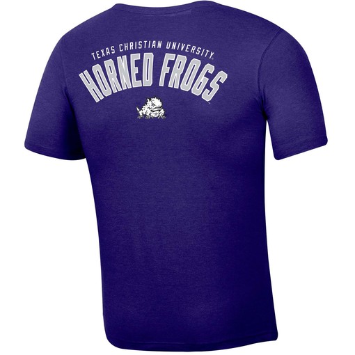 Russell Athletic Heather TCU Horned Frogs Pocket T-Shirt, Official University Football Fan Shirt for Men
