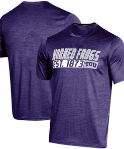 Russell Athletic TCU Horned Frogs Digi Static Space-Dye T-Shirt, Official University Football Fan Shirt for Men