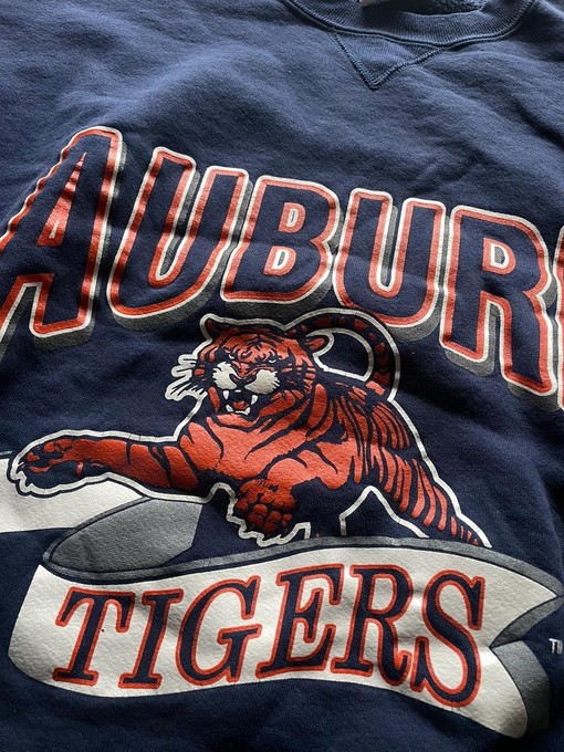 Russell Auburn Tigers University American Sweatshirt Gifts for NCAA - Vintage Style 90s - Image 2