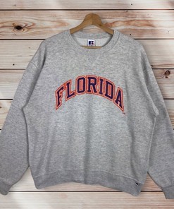 Russell Florida University Vintage Style Crewneck Sweatshirt Sweater Pullover