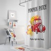 Rustic Country Pumpkin Patch Shower Curtain with Rustic Bath Set for Seasonal Bathroom Decor