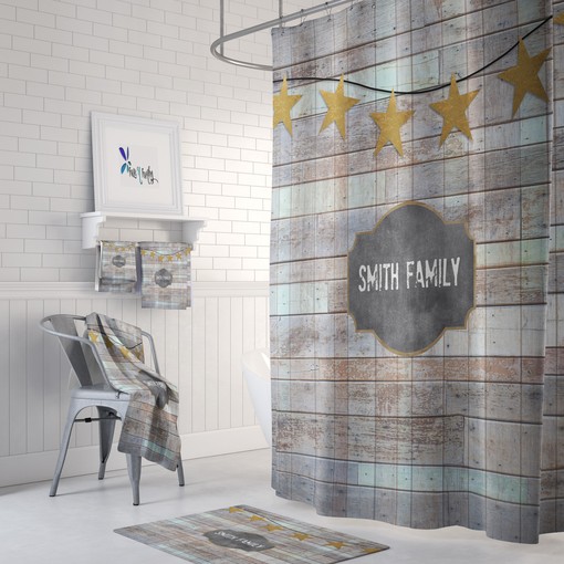 Rustic Country Shower Curtain Personalized Design for Your Farmhouse Bathroom