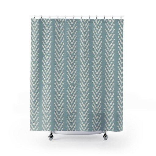 Rustic Farmhouse Shower Curtain - Perfect for Dorm or Bathroom Decor