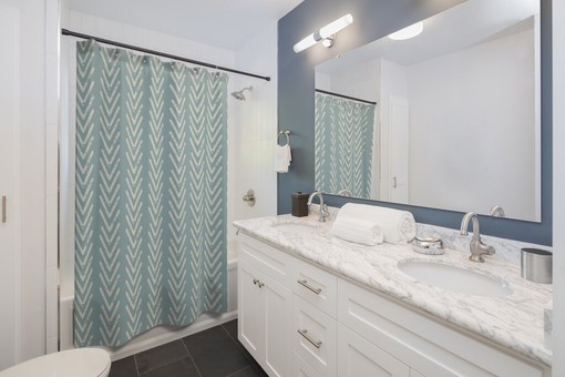 Rustic Farmhouse Shower Curtain - Perfect for Dorm or Bathroom Decor - Image 2