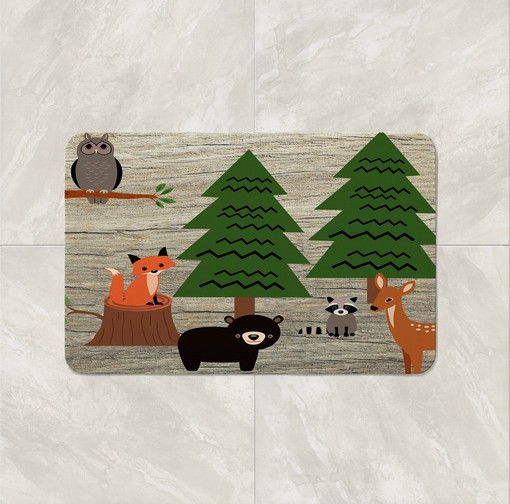 Rustic Woodland Forest Shower Curtain Set - Bring Nature into Your Bathroom - Image 3