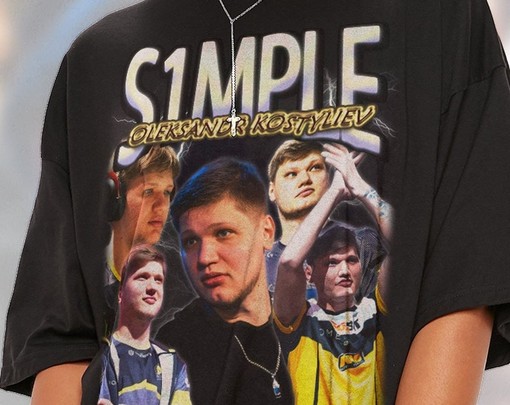 S1mple Vintage Shirt, S1mple Homage Tshirt, S1mple Fan Tees, Retro 90s, S1mple Merch Gift, Vintage Movie Shirts - Image 2