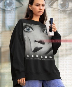 SCREAM Sweater with Drew Barrymore in Scary Movie and Horror Tees