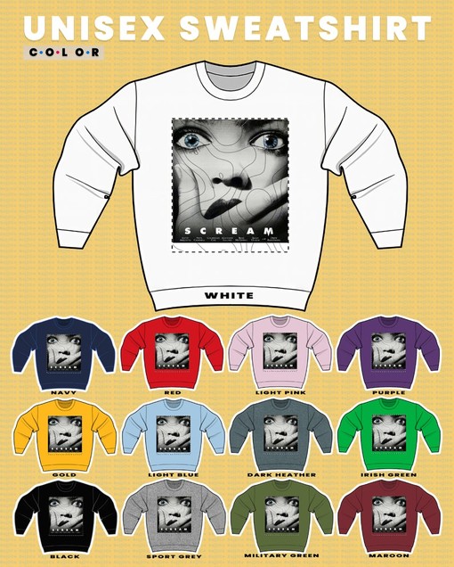 SCREAM Sweater with Drew Barrymore in Scary Movie and Horror Tees - Image 3