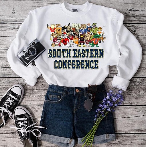 SEC South Eastern Conference Mascots Shirt | NCAA Shirts for Men and Women