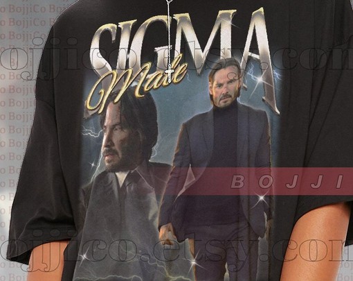 SIGMA MALE KEANU REEVES Shirt, Retro Homage Tee, Cyberpunk Movie Fan Shirt, Movie Shirts for Men - Image 2