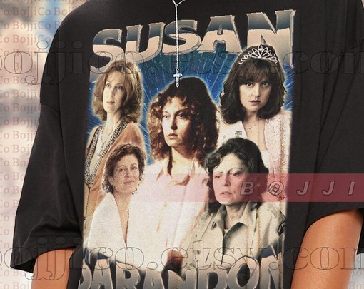 SUSAN SARANDON Sweater - Retro 90s Sweater Featuring SUSAN SARANDON Homage and Vintage Movie Sweater for Men and Women - Image 2