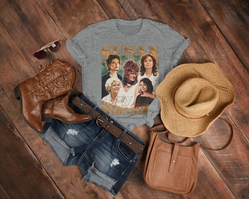 SUSAN SARANDON Vintage Shirt - Retro 90s Sweater Featuring SUSAN SARANDON Homage and Vintage Movie Tees for Men - Image 3