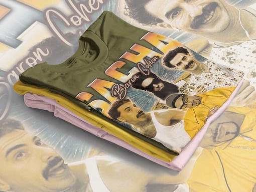 Sacha Baron Cohen Vintage Movie T-Shirt, Political Satirist Tee, Bruno & Borat Characters, Vintage Movie Shirts - Image 4