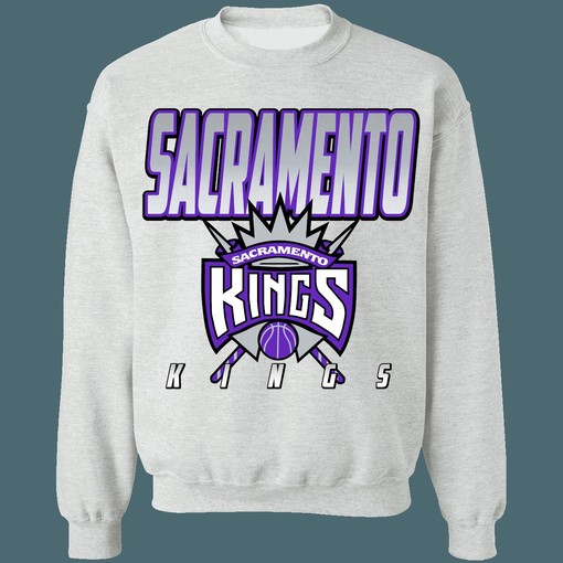 Sacramento Kings Vintage NBA Two-Tone Sweatshirt Hoodie - Retro Style