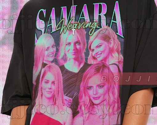 Samara Weaving Homage Tshirt, Retro 90s Sweater - Movie Shirts for Women - Image 2