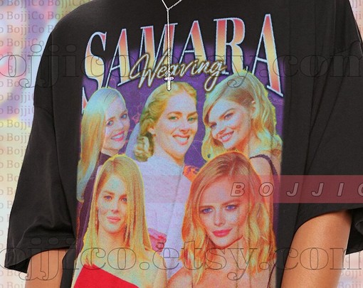 Samara Weaving Retro 90s Movie Shirt, Iconic Characters & Performances, Vintage Movie Shirts for Men & Women - Image 2