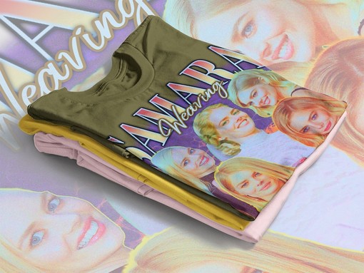 Samara Weaving Retro 90s Movie Shirt, Iconic Characters & Performances, Vintage Movie Shirts for Men & Women - Image 4