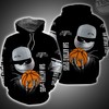San Antonio Spurs All Over Print 3D Hoodie with Jack Skellington and Zero Full size