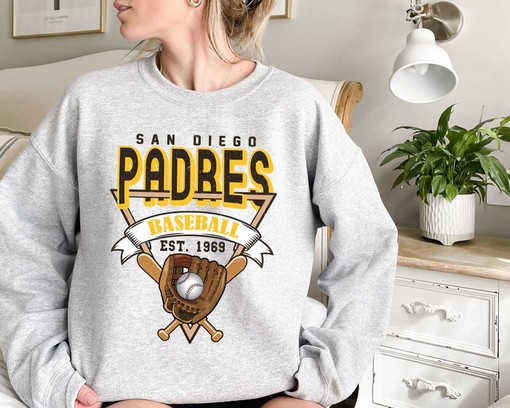 San Diego Fan Shirt, Vintage San Diego Baseball Shirt with NCAA Shirts for Men - Image 2