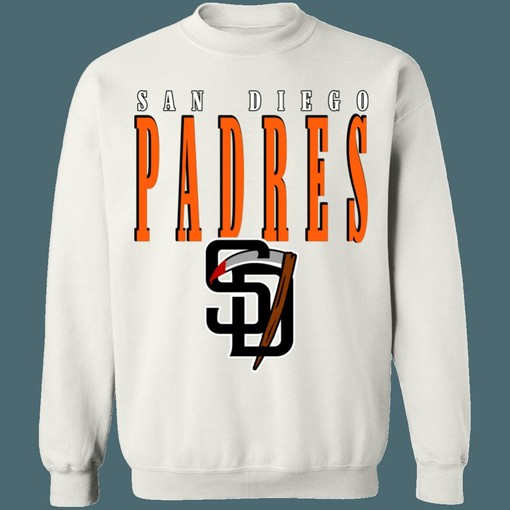 San Diego Padres HALLOWEEN Retro MLB Crewneck Collection - Tee, Sweater, and Hoodie - Perfect Gifts for Baseball Fans - Image 3