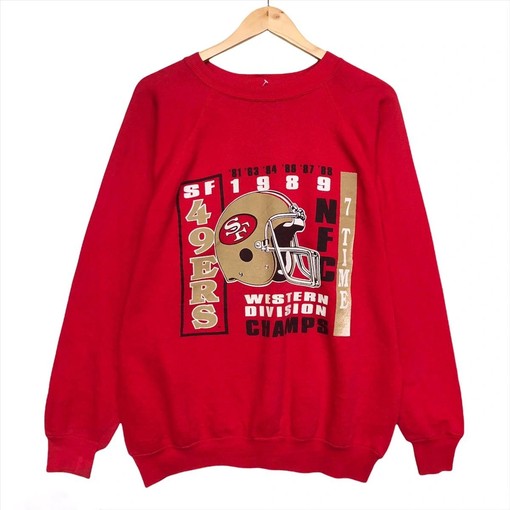 San Francisco 49 Ers Crewneck 49 Ers Vintage Style Sweatshirt T-shirt, Football Fans Must-have