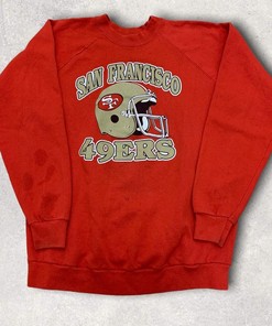 San Francisco 49Ers Pullover Tshirt Hoodie Crewneck Sport Shirts Reprinted, Perfect Gift for Fans