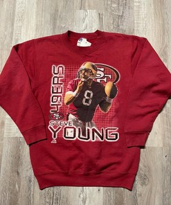 San Francisco 49Ers Steve Young Vintage Style Sweatshirt T-shirt, Football Teams Gifts For Fans