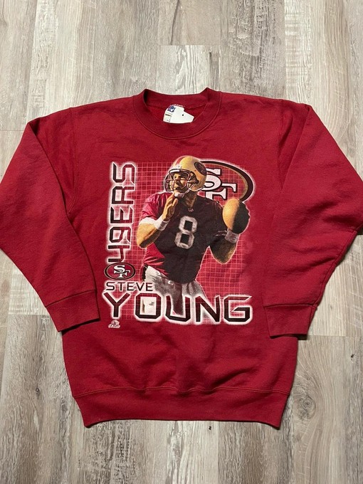 San Francisco 49Ers Steve Young Vintage Style Sweatshirt T-shirt, Football Teams Gifts For Fans