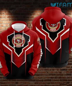 San Francisco 49ers 3D Armor Design Zip Up Hoodie - Unique Gift Idea