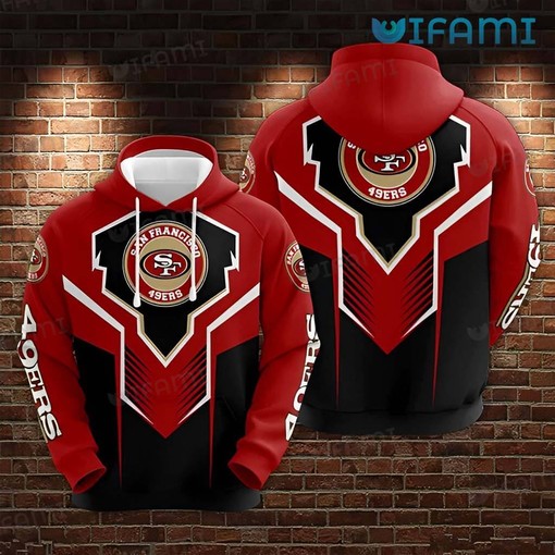 San Francisco 49ers 3D Armor Design Zip Up Hoodie - Unique Gift Idea