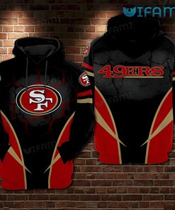 San Francisco 49ers 3D Printful Football Hoodie - Perfect for Fans