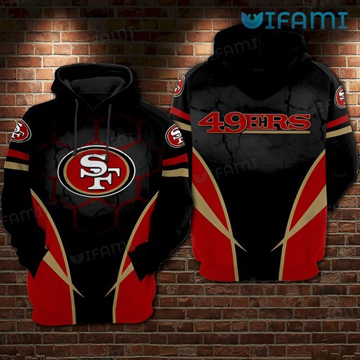 San Francisco 49ers 3D Printful Football Hoodie - Perfect for Fans