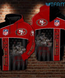 San Francisco 49ers All Over Print 3D Hoodie - Lift the Curse in Style